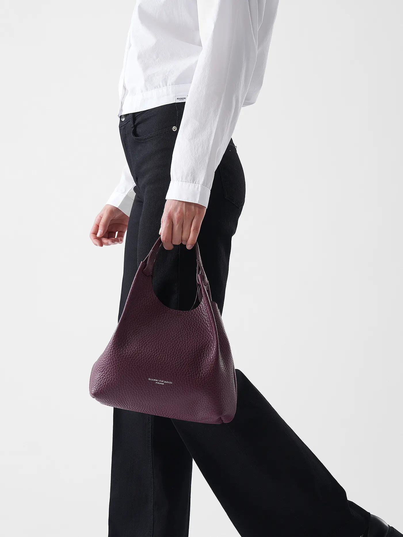 GIANNI CHIARINI | Ledertasche - Hobo Bag DUA | dunkelrot